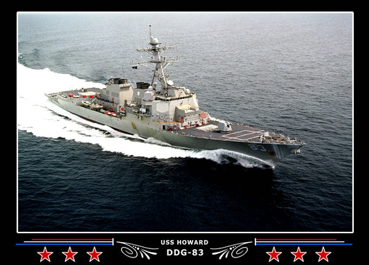 USS Howard DDG-83 Canvas Photo Print