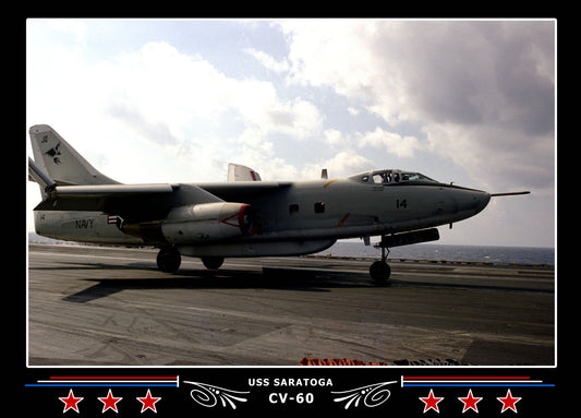 USS Saratoga CV-60 Canvas Photo Print