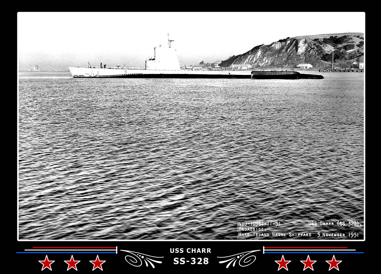 USS Charr SS-328 Canvas Photo Print