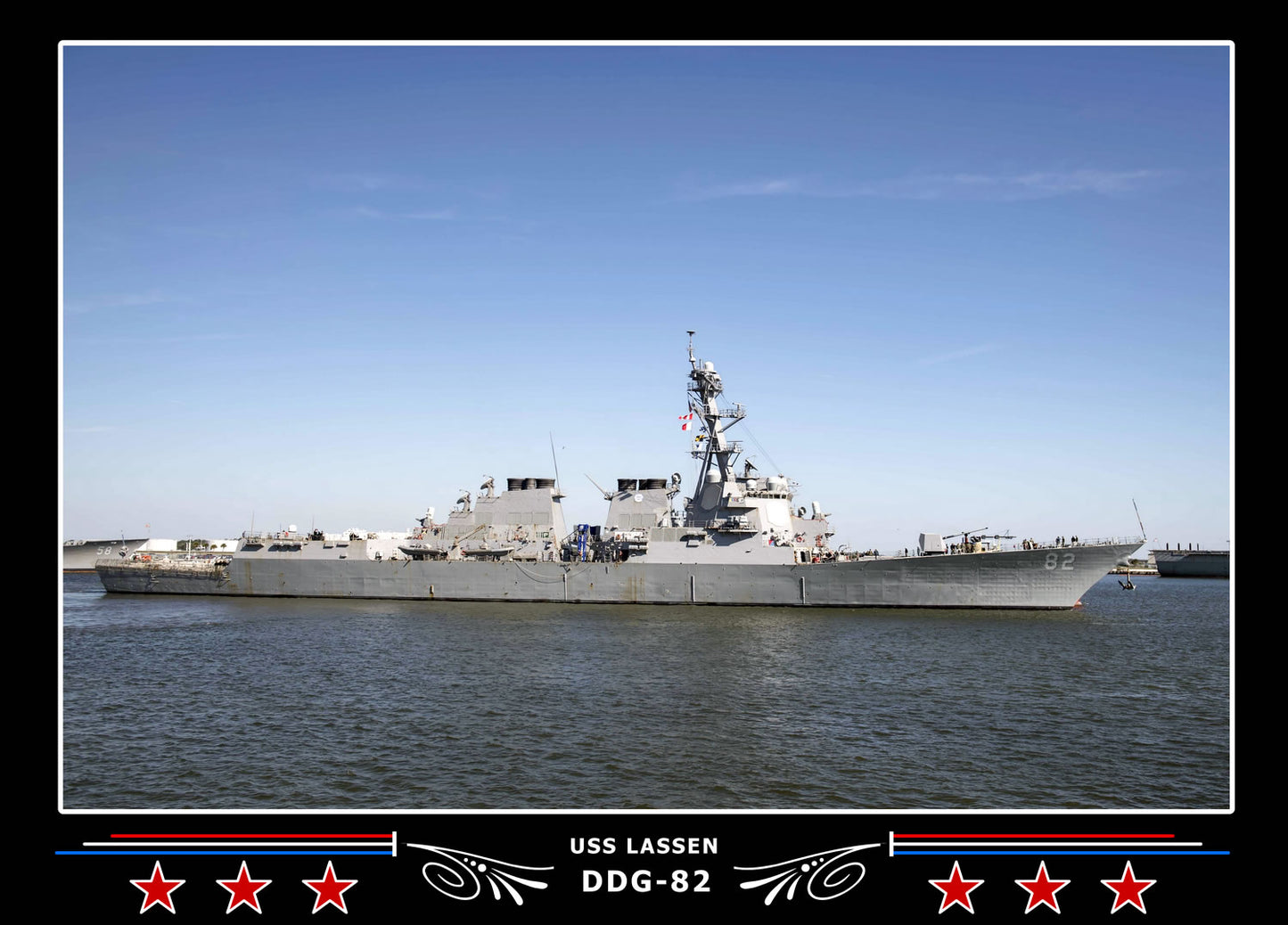USS Lassen DDG-82 Canvas Photo Print