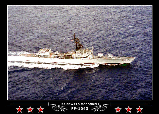 USS Edward Mcdonnell FF-1043 Canvas Photo Print