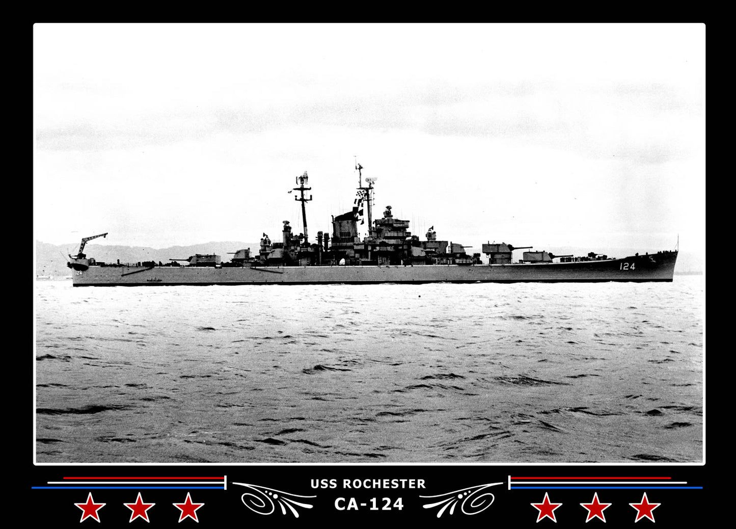 USS Rochester CA-124 Canvas Photo Print