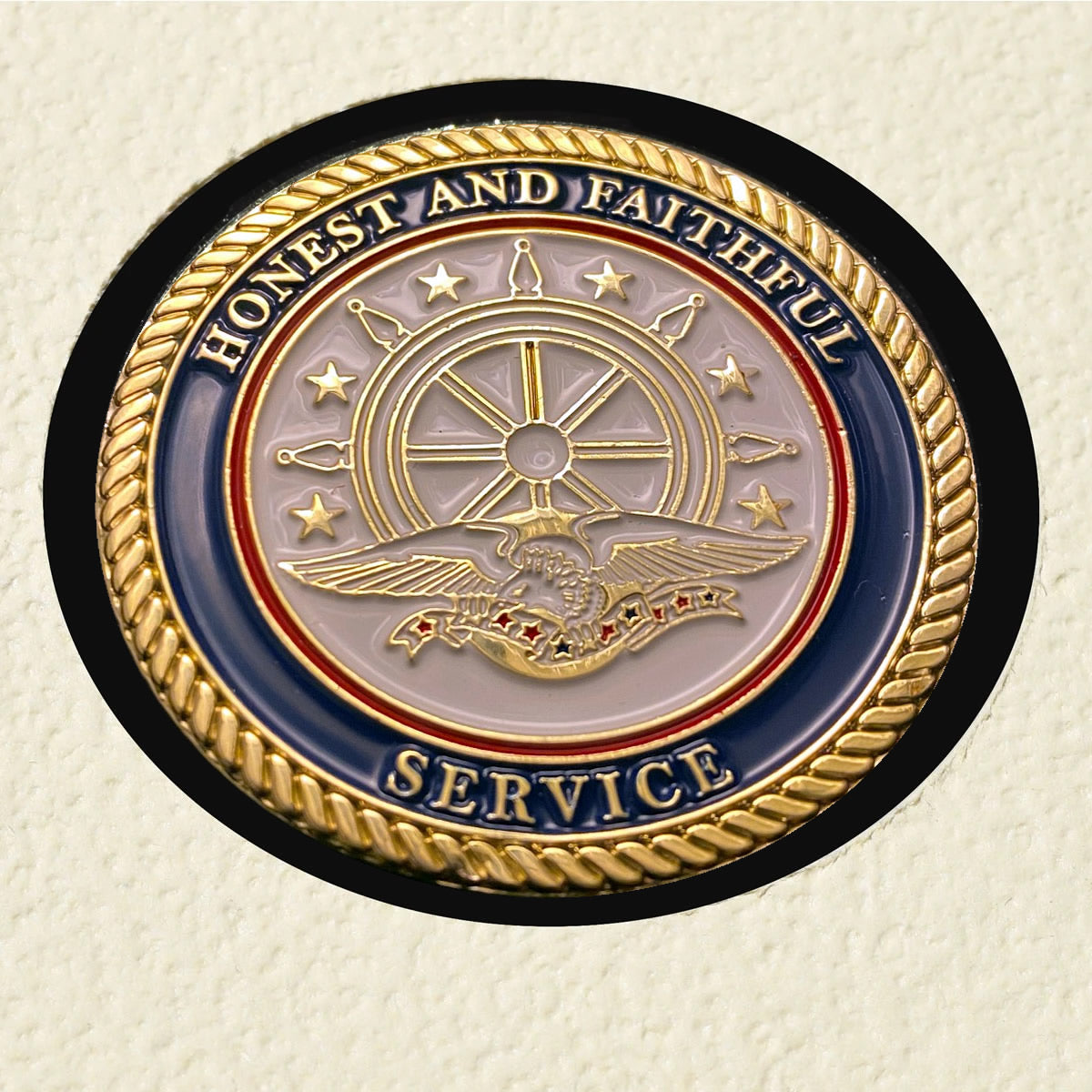 USS Haverfield DE-393 Detailed Coin
