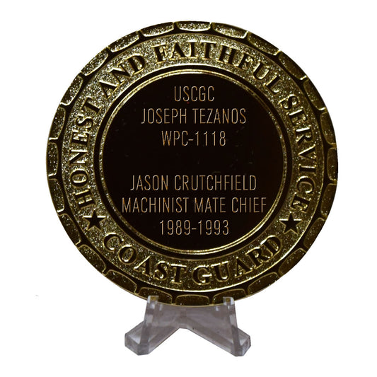 USCGC Joseph Tezanos WPC-1118 Coast Guard Plaque