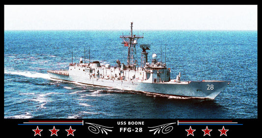 USS Boone FFG-28 Art Print