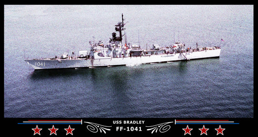 USS Bradley FF-1041 Art Print