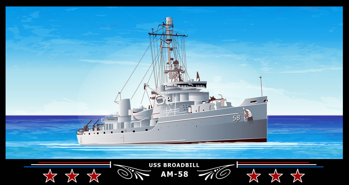 USS Broadbill AM-58 Art Print