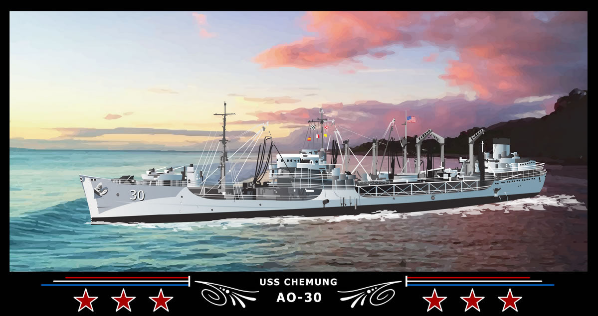 USS Chemung AO-30 Art Print
