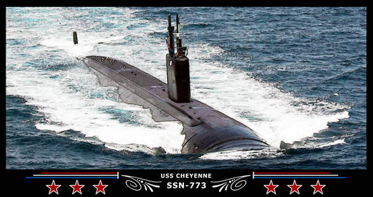 USS Cheyenne SSN-773 Art Print