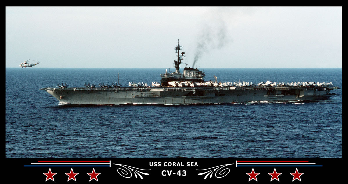 USS Coral Sea CV-43 Art Print – Navy Emporium