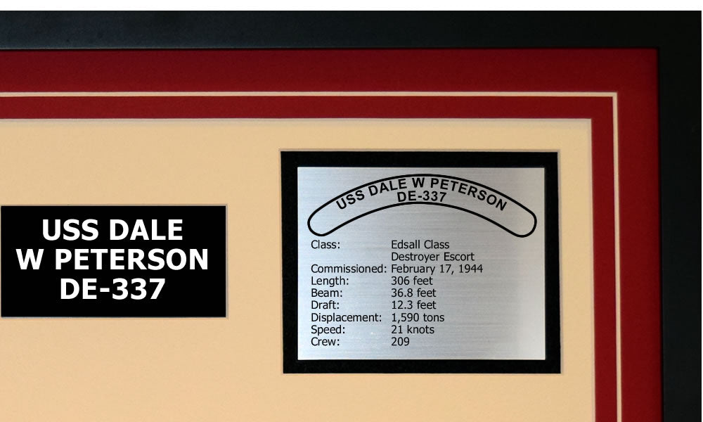 USS DALE W PETERSON DE-337 Detailed Image B