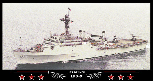 USS Denver LPD-9 Art Print