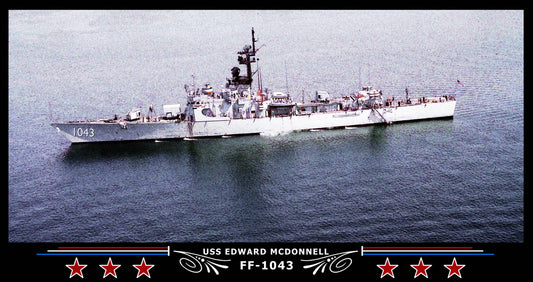 USS Edward Mcdonnell FF-1043 Art Print