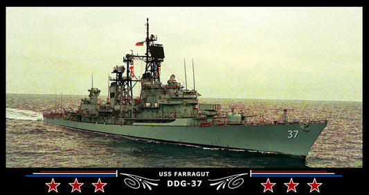 USS Farragut DDG-37 Art Print