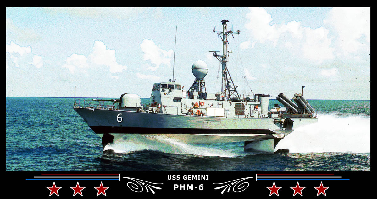 USS Gemini PHM-6 Art Print