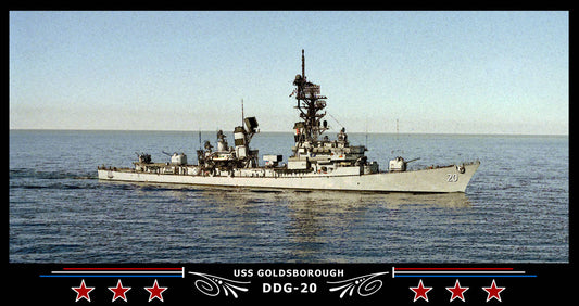 USS Goldsborough DDG-20 Art Print