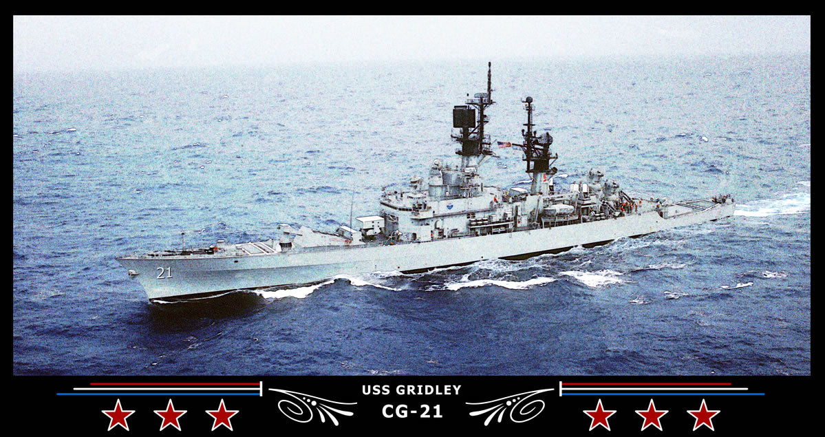 USS Gridley CG-21 Art Print