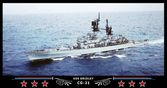 USS Gridley CG-21 Art Print