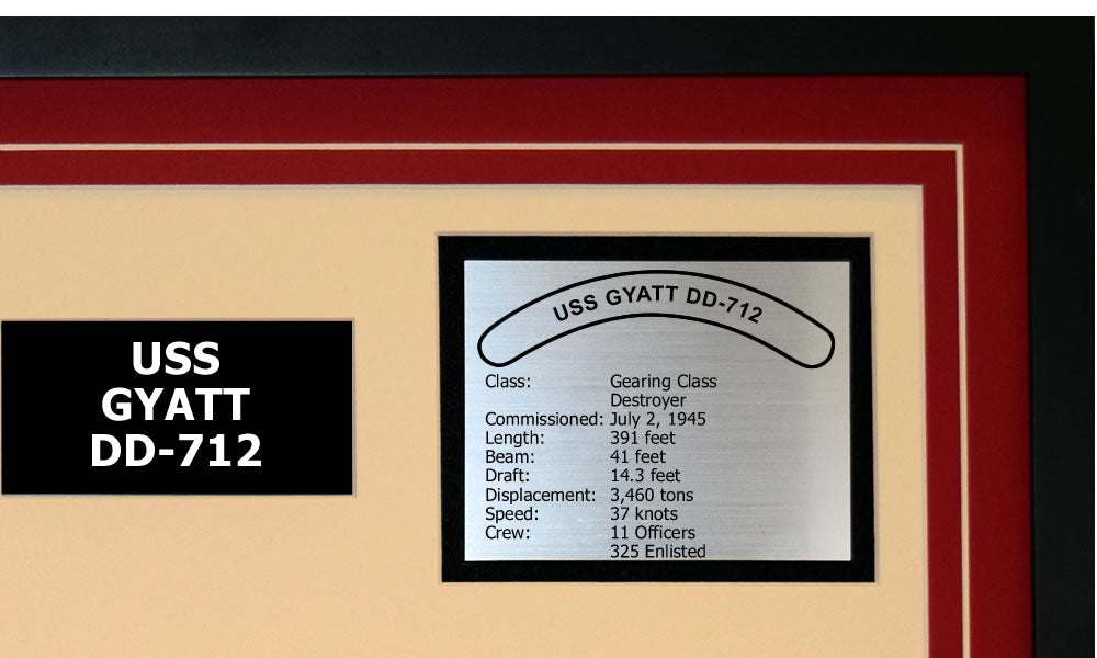 USS GYATT DD-712 Detailed Image B