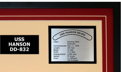 USS HANSON DD-832 Detailed Image B
