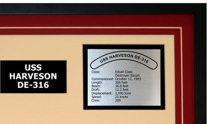 USS HARVESON DE-316 Detailed Image B