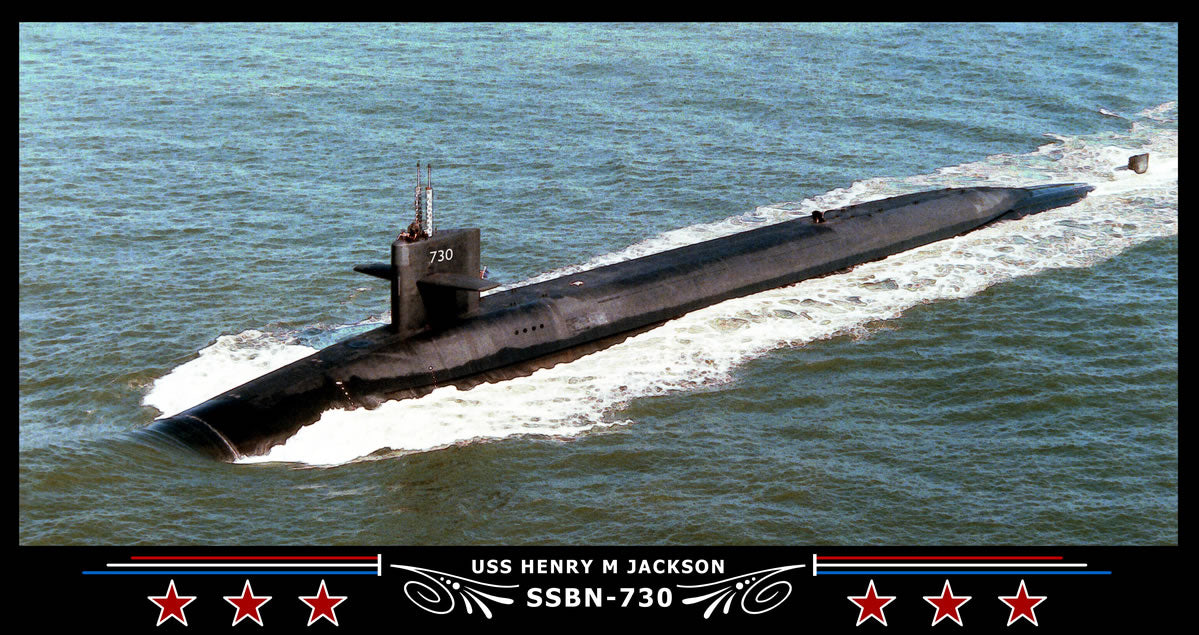 USS Henry M Jackson SSBN-730 Art Print