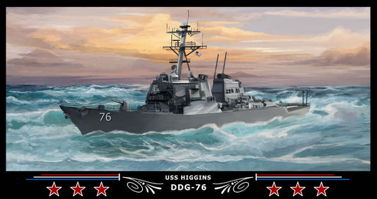 USS Higgins DDG-76 Art Print