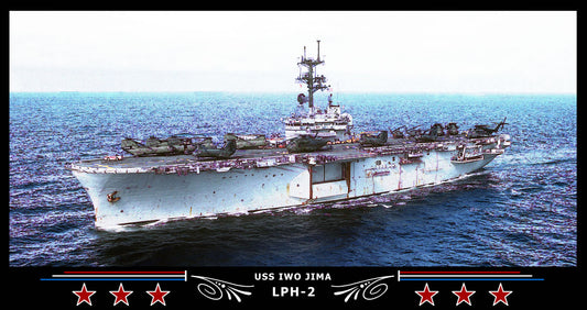 USS Iwo Jima LPH-2 Art Print