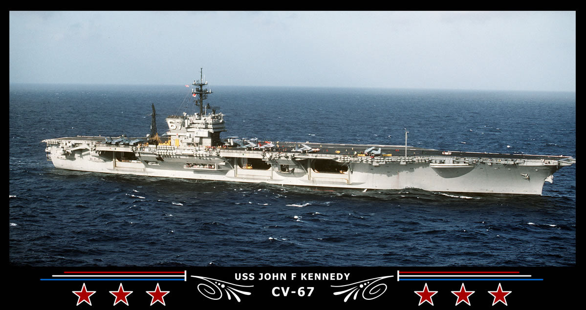 USS John F Kennedy CV-67 Art Print
