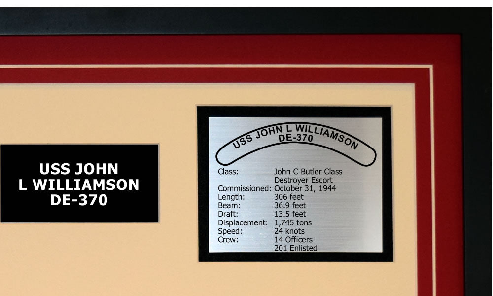 USS JOHN L WILLIAMSON DE-370 Detailed Image B