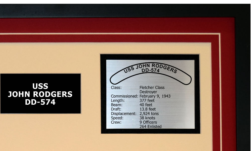 USS JOHN RODGERS DD-574 Detailed Image B