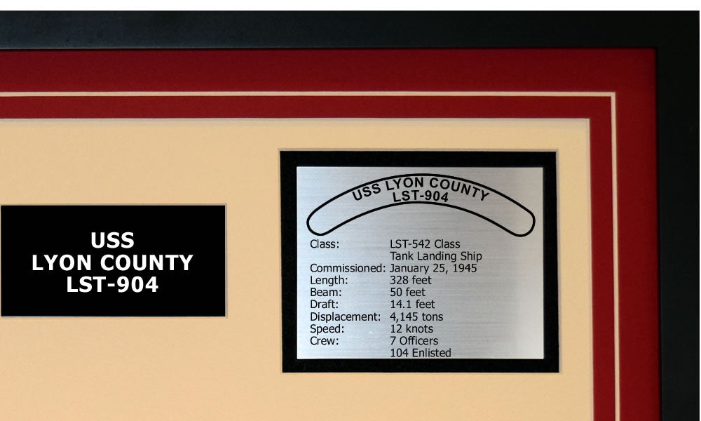 USS LYON COUNTY LST-904 Detailed Image B