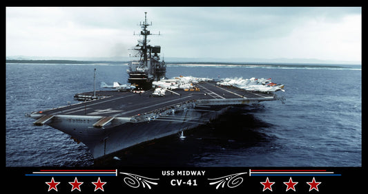 USS Midway CV-41 Art Print