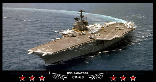 USS Saratoga CV-60 Art Print
