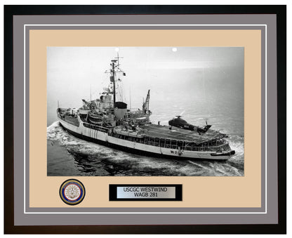 USCGC WESTWIND WAGB 281 Framed Coast Guard Ship Photo Grey 115WAGB 281