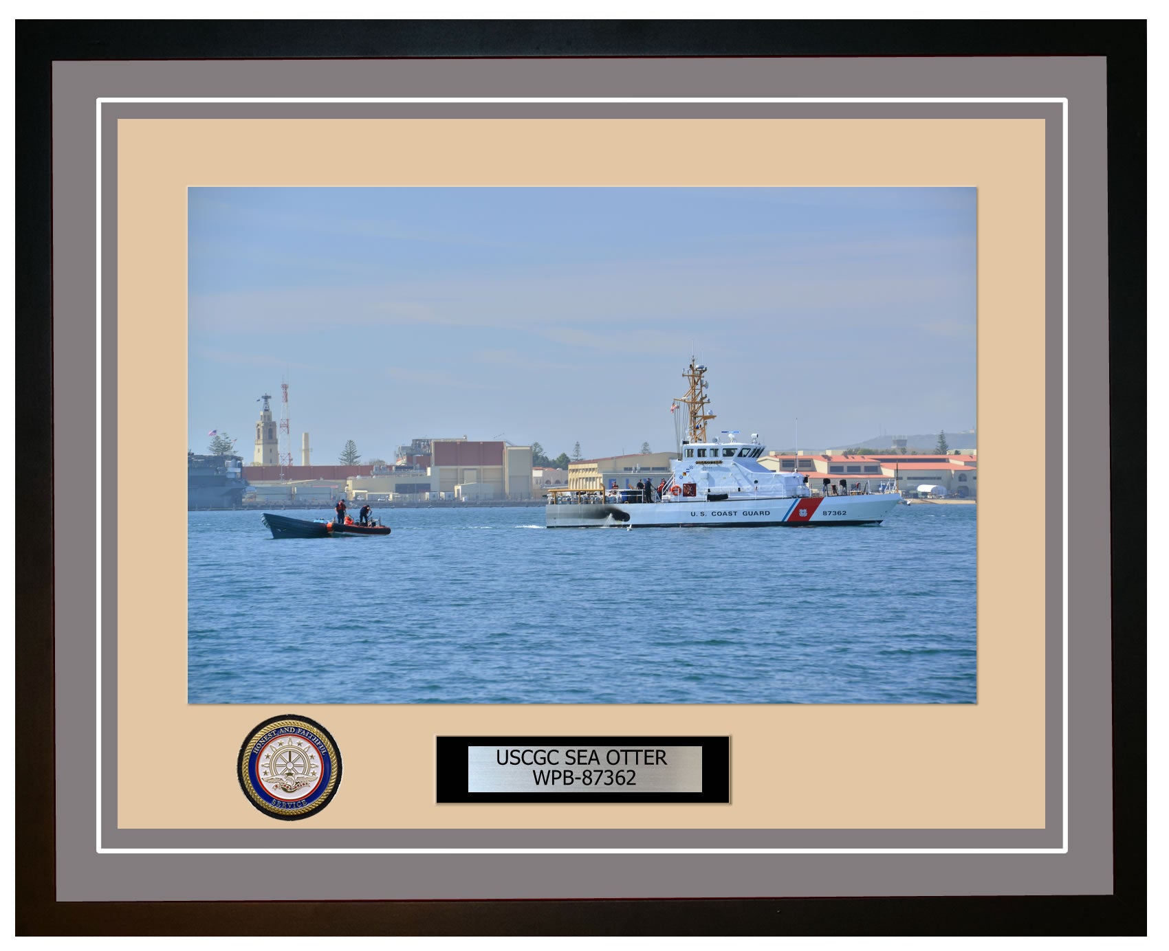 USCGC SEA OTTER WPB 87362 Framed Coast Guard Ship Photo Grey 131WPB87362