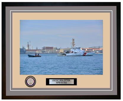 USCGC SEA OTTER WPB 87362 Framed Coast Guard Ship Photo Grey 131WPB87362