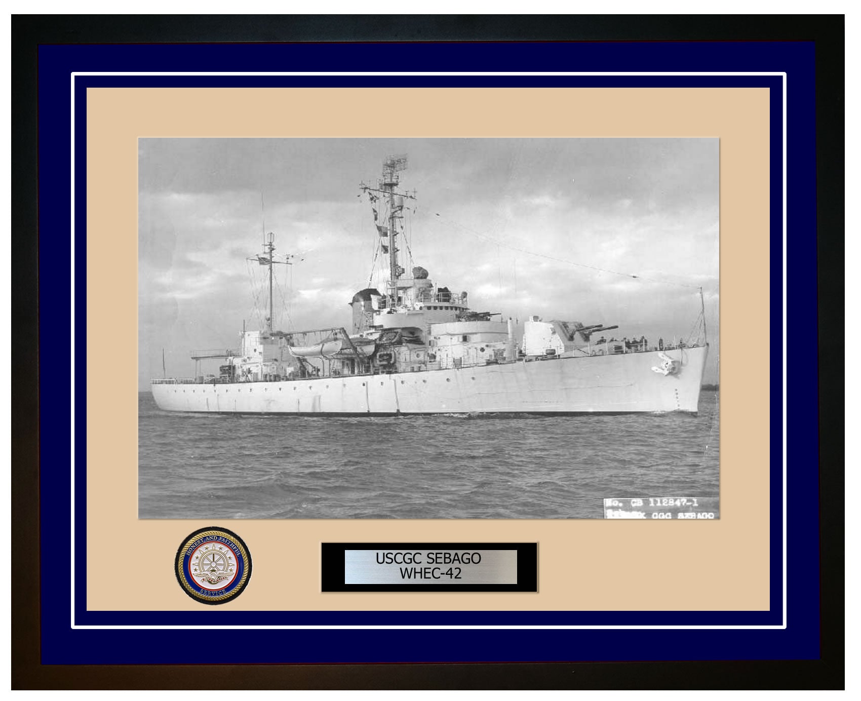 USCGC SEBAGO WHEC 42 Framed Coast Guard Ship Photo 132WHEC42 – Navy ...