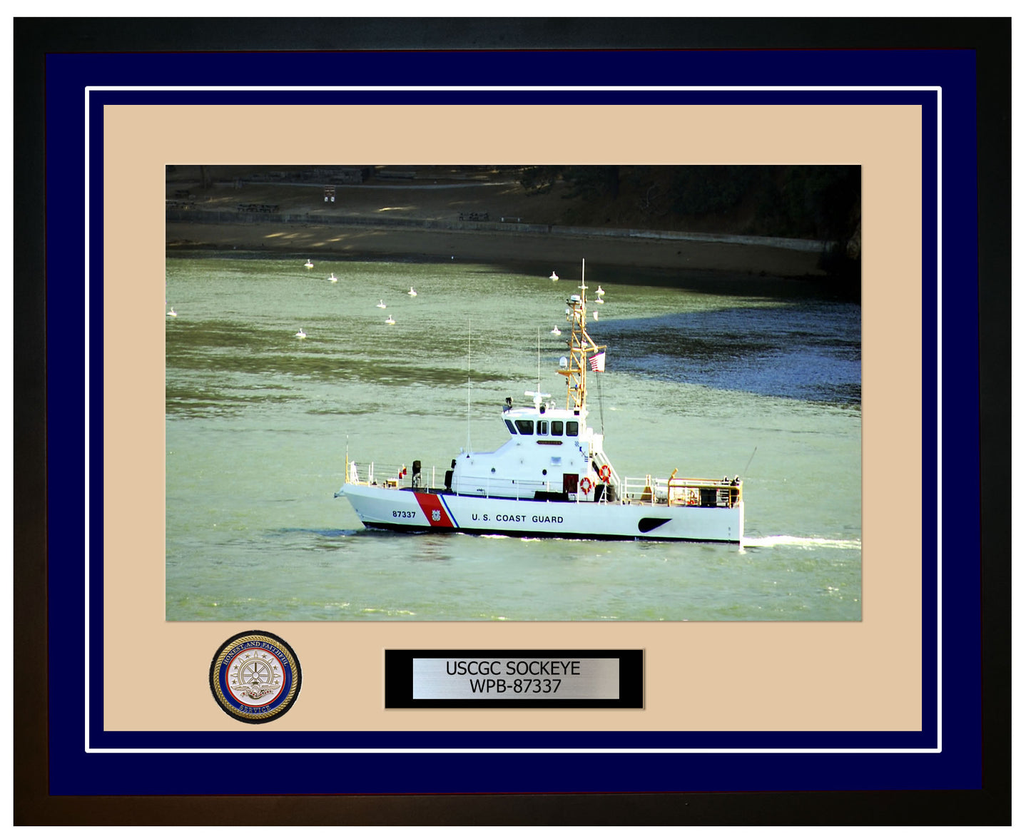 USCGC SOCKEYE WPB 87337 Framed Coast Guard Ship Photo Blue 135WPB87337