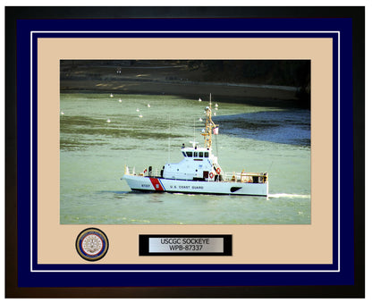 USCGC SOCKEYE WPB 87337 Framed Coast Guard Ship Photo Blue 135WPB87337