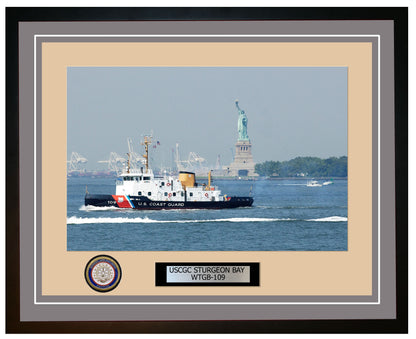 USCGC STURGEON BAY WTGB 109 Framed Coast Guard Ship Photo Grey 140WTGB109