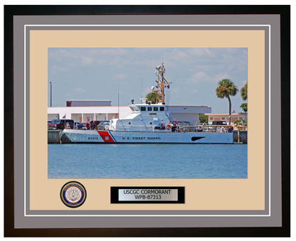 USCGC CORMORANT WPB 87313 Framed Coast Guard Ship Photo Grey 155WPB87313