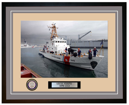 USCGC EDISTO WPB 1313 Framed Coast Guard Ship Photo Grey 172WPB1313