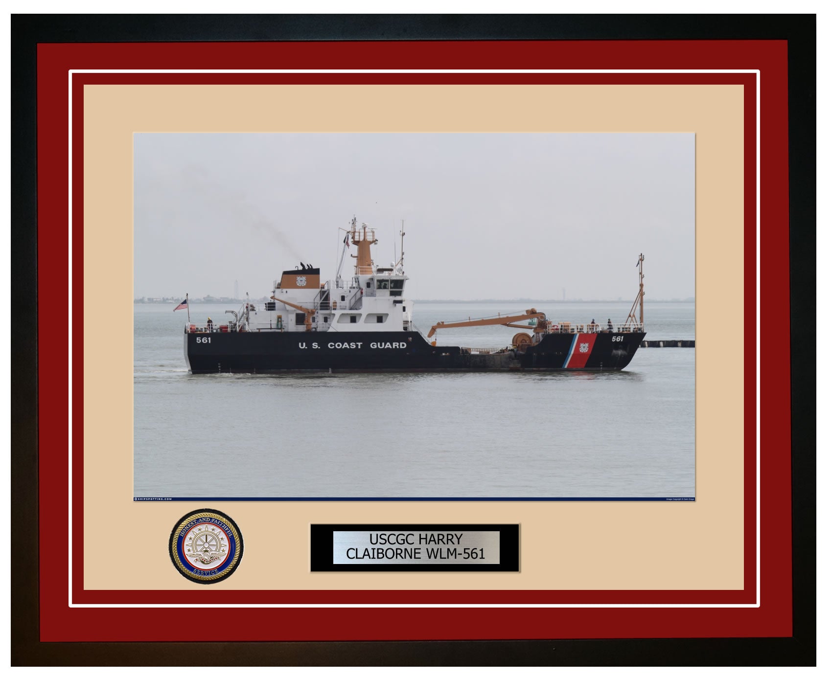USCGC HARRY CLAIBORNE WLM 561 Framed Coast Guard Ship Photo