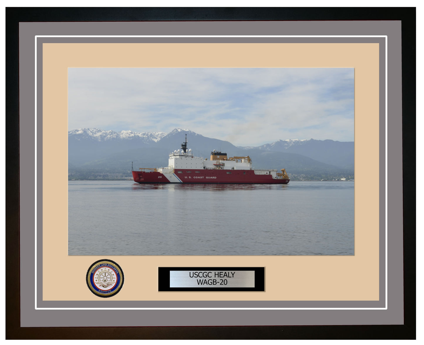 USCGC HEALY WAGB 20 Framed Coast Guard Ship Photo Grey 209WAGB20