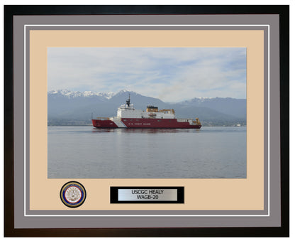 USCGC HEALY WAGB 20 Framed Coast Guard Ship Photo Grey 209WAGB20