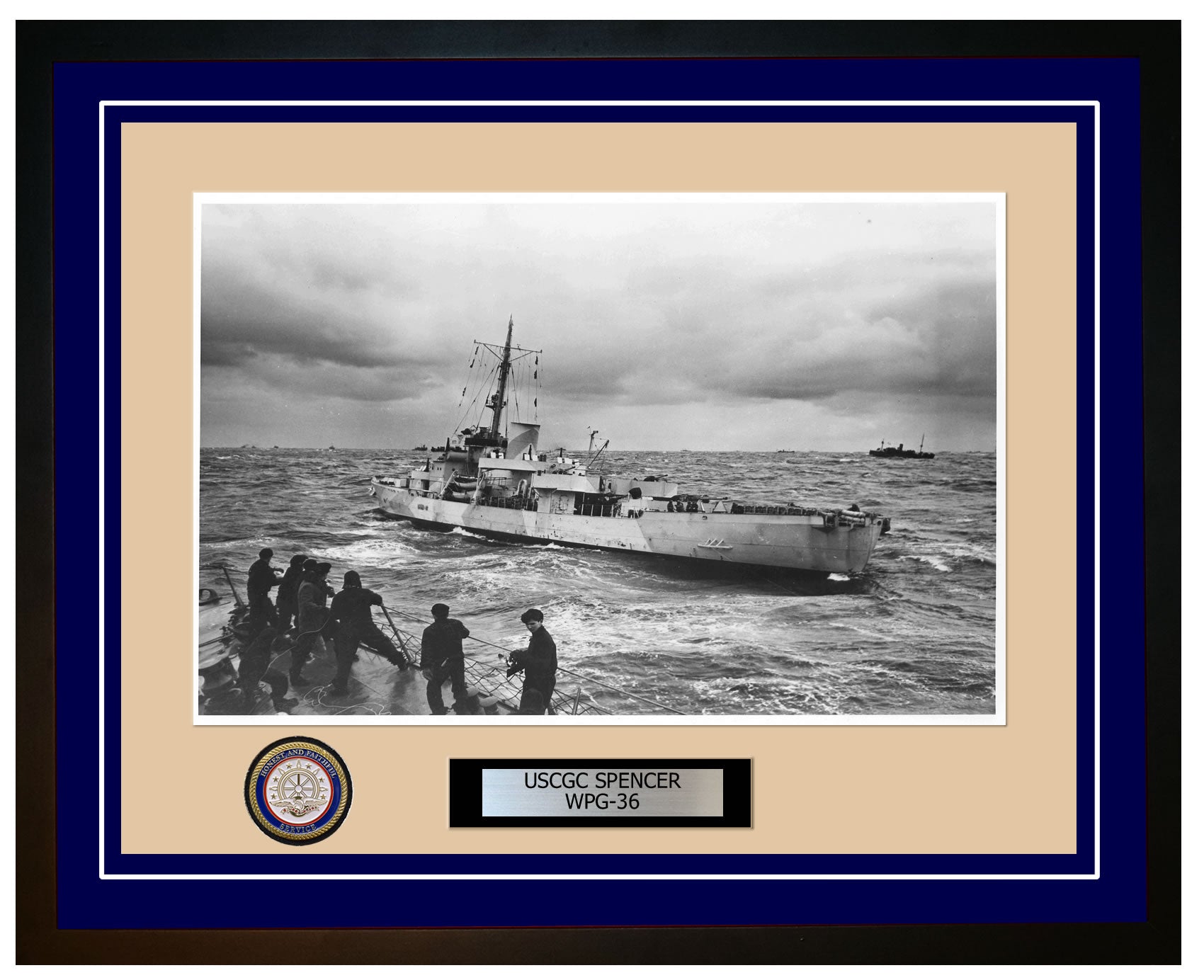 USCGC SPENCER WPG 36 Framed Coast Guard Ship Photo Blue 274WPG36