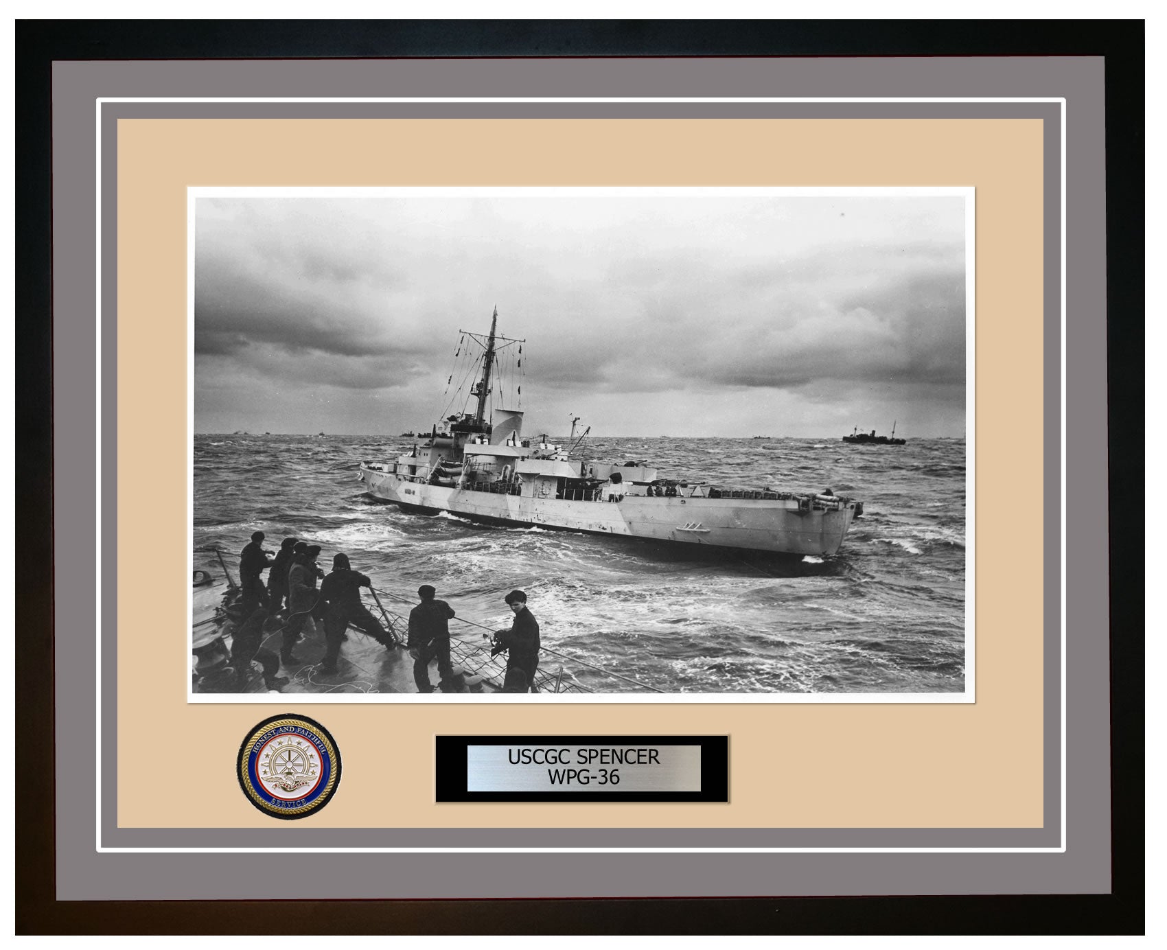 USCGC SPENCER WPG 36 Framed Coast Guard Ship Photo Grey 274WPG36