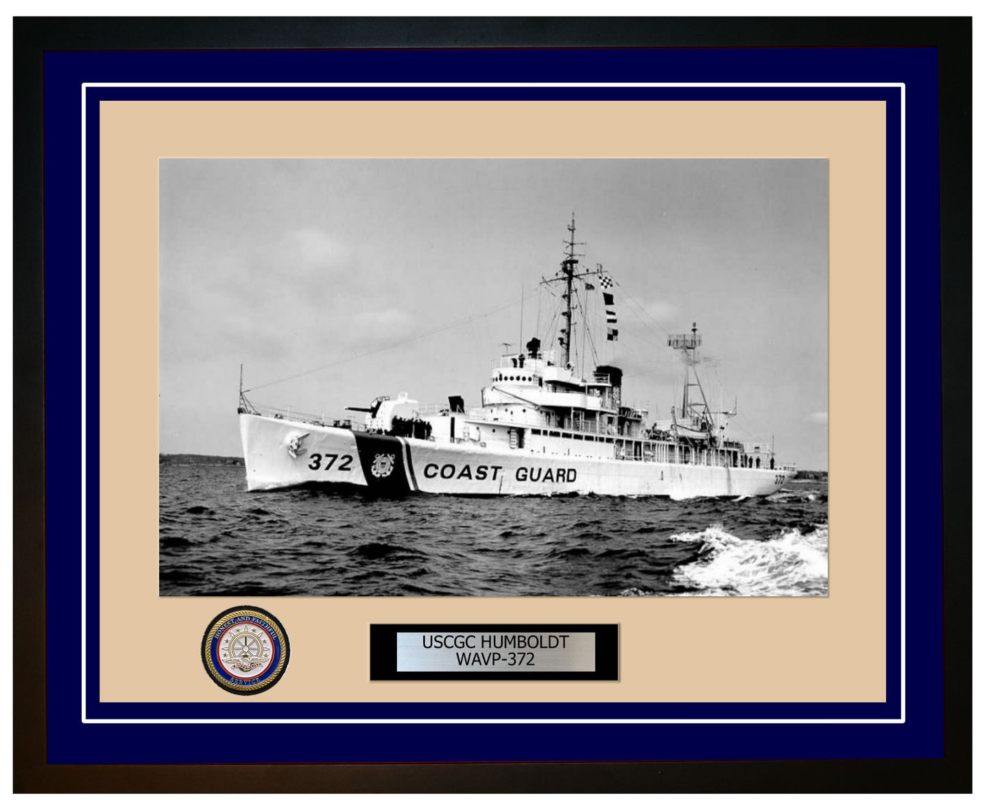 USCGC HUMBOLDT WAVP 372 Framed Coast Guard Ship Photo Blue 279WAVP372