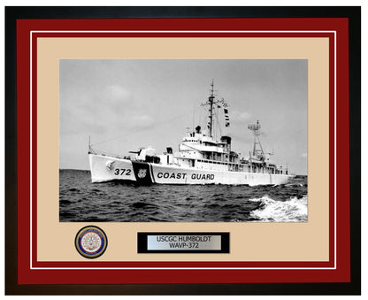USCGC HUMBOLDT WAVP 372 Framed Coast Guard Ship Photo Burgundy 279WAVP372